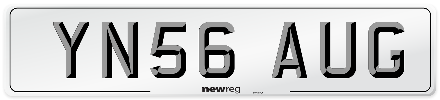 YN56 AUG Number Plate from New Reg